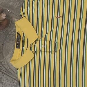 RALPH LAUREN MEN'S STRIPPED POLO GOLF SHIRT XXL